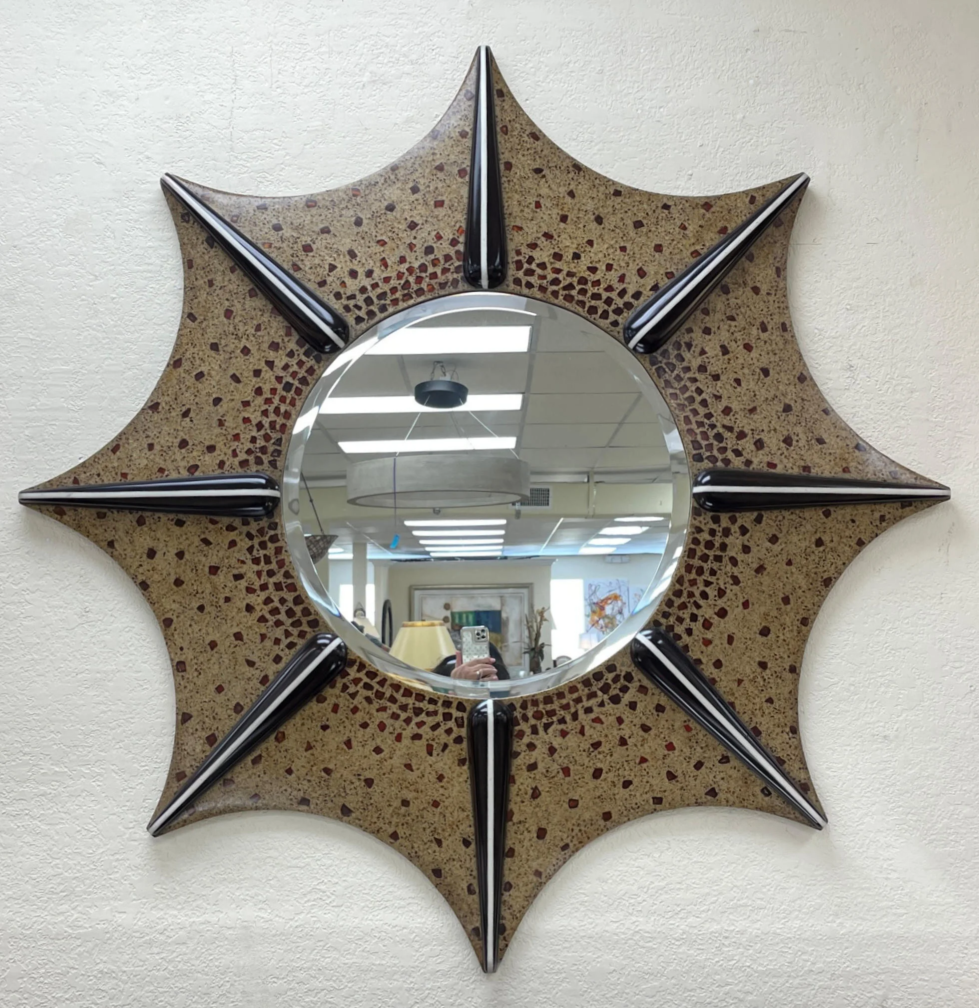 Encore Furniture Gallery-Maitland Smith Mosaic Inlaid Terrazzo Mirror